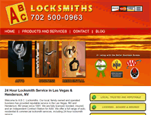 Tablet Screenshot of abclocksmithslv.com